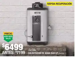 The Home Depot Cal& Rex Calentador de Agua Gas LP oferta