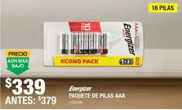 The Home Depot Energizer paquete de pilas aaa oferta