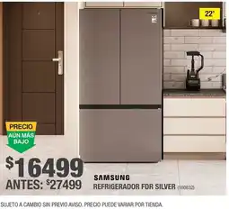 The Home Depot Samsung Refrigerador FDR Silver oferta