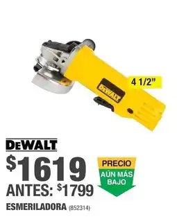 The Home Depot DeWalt esmeriladora oferta