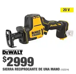 The Home Depot DeWalt sierra reciprocante de una mano oferta