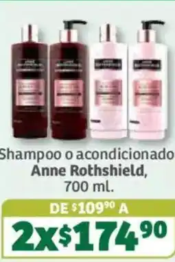 Soriana Súper Anne Rothshield Shampoo o acondicionador oferta