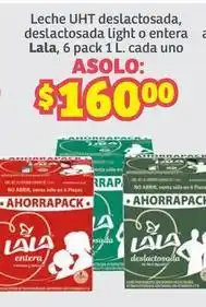 Soriana Híper Lala - leche uht deslactosada, deslactosada light o entera oferta