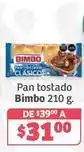 Soriana Híper Bimbo - pan tostado oferta