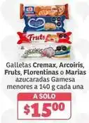 Soriana Híper Gamesa - galletas cremas, arcoris, fruts, florentinas o marias azucaradas oferta