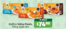 Soriana Híper Valley foods - waffles oferta