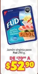 Soriana Híper Fud - jamón de pavo virginia oferta