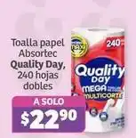 Soriana Híper Quality day - toalla papel absortec oferta