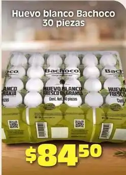 Soriana Híper Bachoco - huevo blanco oferta
