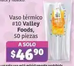 Soriana Híper Valley foods - vaso térmico #10 oferta