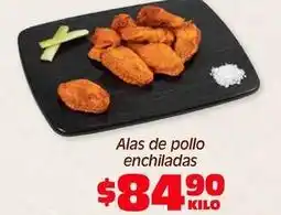 Soriana Híper Alas de pollo enchiladas oferta