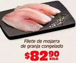 Soriana Híper Filete de mojarra de granja congelado oferta