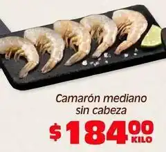 Soriana Híper Camarón mediano sin cabeza oferta