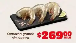 Soriana Híper Camarón grande sin cabeza oferta