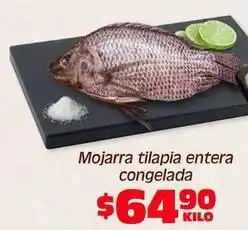Soriana Híper Mojarra tilapia entera congelada oferta