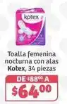Soriana Híper Kotex - toalla femenina nocturna con alas oferta
