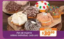 Soriana Híper Solo - pan de muerto relleno individual oferta