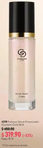 Oriflame Giordani Gold Prebase Sérum Potenciador oferta