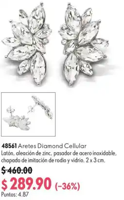 Oriflame Aretes Diamond Cellular oferta