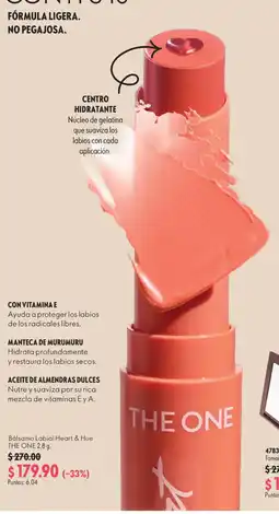 Oriflame The One Bálsamo Labial Heart & Hue oferta