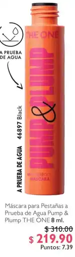 Oriflame The One Mascaras para Pestañas a Prueba de Agua Pump & Plump oferta