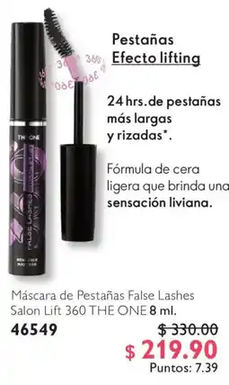 Oriflame The One Mascarade Pestañas False Lashes Salon Lift 360 oferta