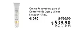 Oriflame Novage+ Crema Renovadora para el Contorno de Ojos y Labios oferta