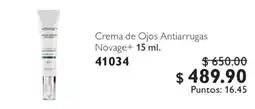 Oriflame Novage+ Crema de Ojos Antirrugas oferta