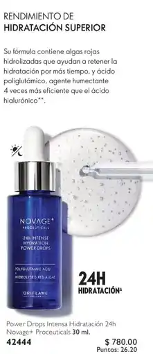 Oriflame Novage+ Power Drops Intensa Hidratación 24h oferta