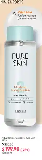 Oriflame Oriflame Tónico Purificante Pure Skin oferta