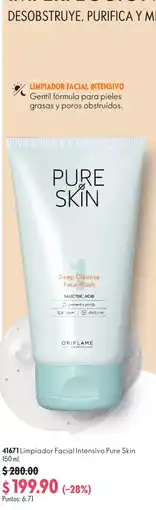 Oriflame Oriflame Pure Skin Limpiador Facial Intensivo oferta