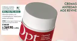 Oriflame Crema Ligera Antiarrugas Age Revive Optimals oferta