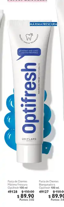 Optifresh Pasta de Dientes Máxima Frescura