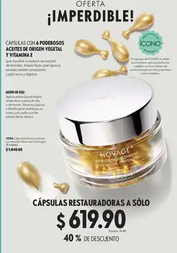 Oriflame Novage+ Cápsulas Restauradoras oferta