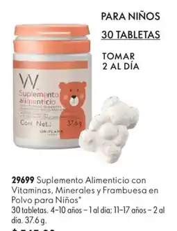 Oriflame Oriflame Suplemento Alimenticio con Vitaminas, Minerales y Frambuesa en Polvo para Niños oferta