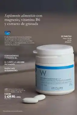 Oriflame Oriflame Suplemento Alimenticio con Magnesio, Vitamina B6 y Extracto de Granada oferta