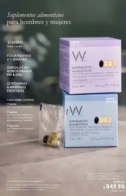 Oriflame W Suplementos alimenticios para hombres y mujeres oferta