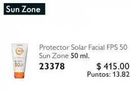 Oriflame Sun Zone Protector Solar Facial FPS 50 oferta