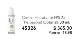 Oriflame Opt Crema Hidratante FPS 25 The Beyond Optimals oferta