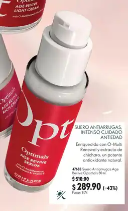 Oriflame Suero Antiarrugas Age Revive Optimals oferta