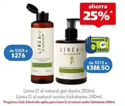 Farmacia San Pablo Linea D al natural gel ducha oferta