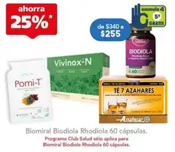 Farmacia San Pablo biomiral biodiola rhodiola 60 cápsulas oferta