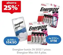 Farmacia San Pablo Energizer botón 3V 2032 oferta