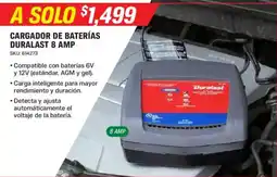 AutoZone Duralast cargador de baterías 8 amp oferta