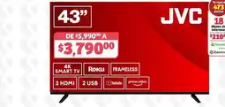 Soriana Híper Jvc - 43 smart tv oferta