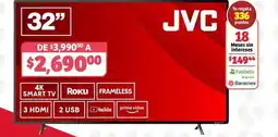 Soriana Híper Jvc - 32 smart tv oferta