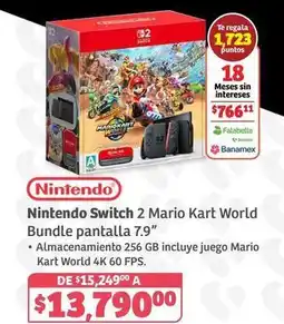 Soriana Híper Nintendo - switch 2 mario kart world bundle oferta