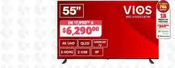 Soriana Híper Vios - 55 4k uhd qled android tv oferta