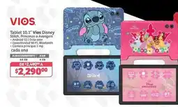 Soriana Híper Vios - tablet 10.1 disney stitch, princesas o avengers oferta