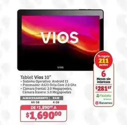 Soriana Híper Vios - tablet 10 oferta